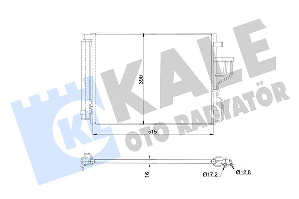 KALE HYUNDAI радиатор кондиционера ix35, Kia Sportage 10-