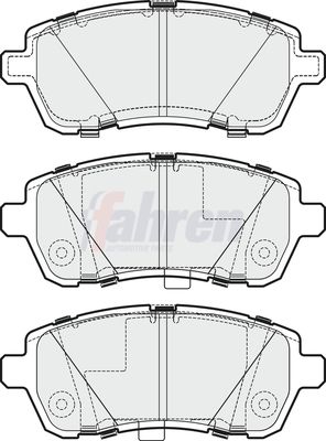 Fahren Brake Pad Set, disc brake FBP3284