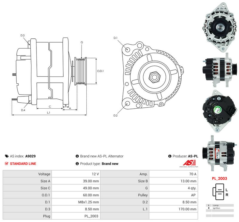 Generaator, AS-PL A9029
