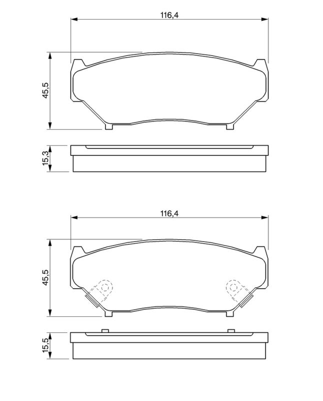 BOSCH 0986424251 Brake Pad Set, disc brake