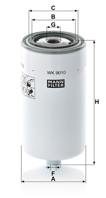 Kütusefilter, MANN-FILTER WK 9010
