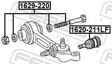 FEBEST 1629-220 Camber Correction Screw