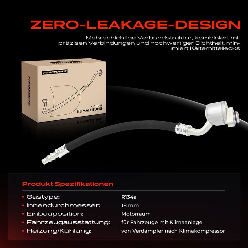 Frankberg 5481FB0032008 High/Low-pressure Line, air conditioning