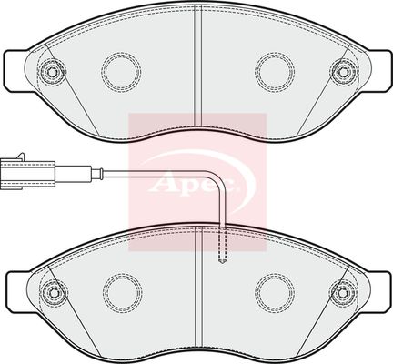 APEC Brake Pad Set, disc brake PAD1858