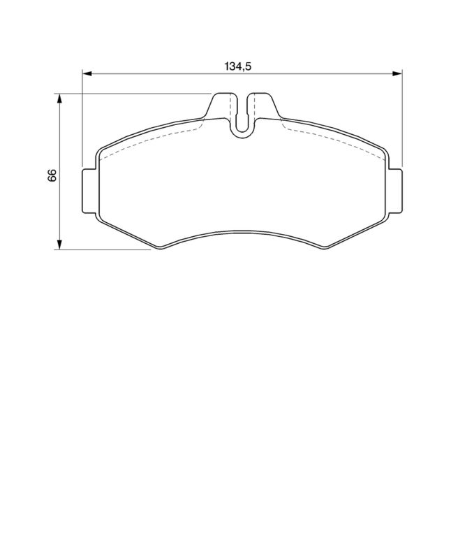BOSCH 0986424476 Brake Pad Set, disc brake