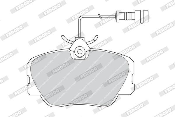 FERODO FDB415 Brake Pad Set, disc brake