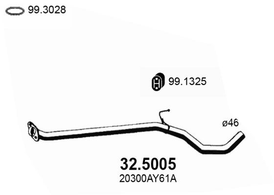 ASSO 32.5005 - Exhaust Pipe