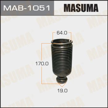 Комплект пилозахисних ковпаків, амортизатор, Masuma MAB1051