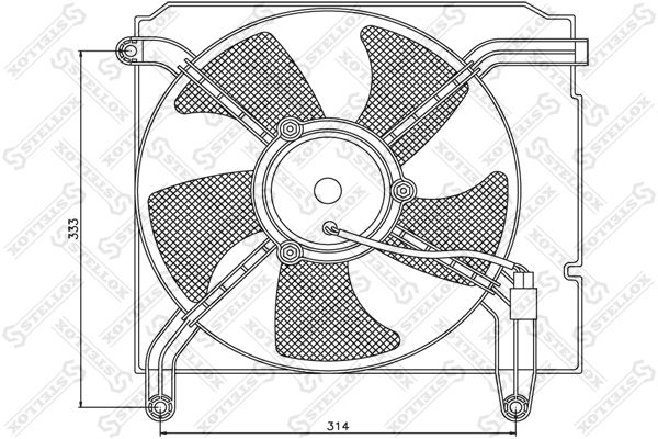 STELLOX ventilátor, motorhűtés 29-99251-SX