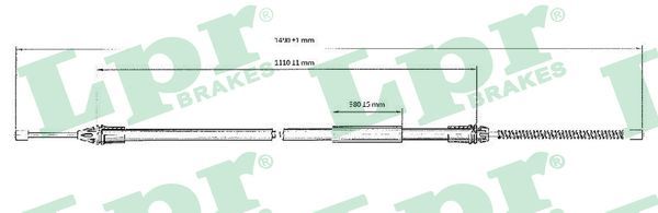 Тросовий привод, стоянкове гальмо, Lpr C0720B