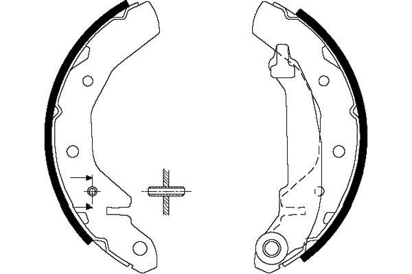 KAVO PARTS DAEWOO Гальмівні колодки барабанні Matiz 0,8/1,0 98-