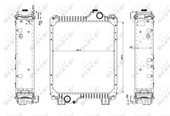 NRF 54079 Radiator, engine cooling