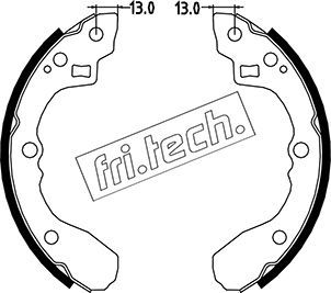 fri.tech. fékpofakészlet 1049.147