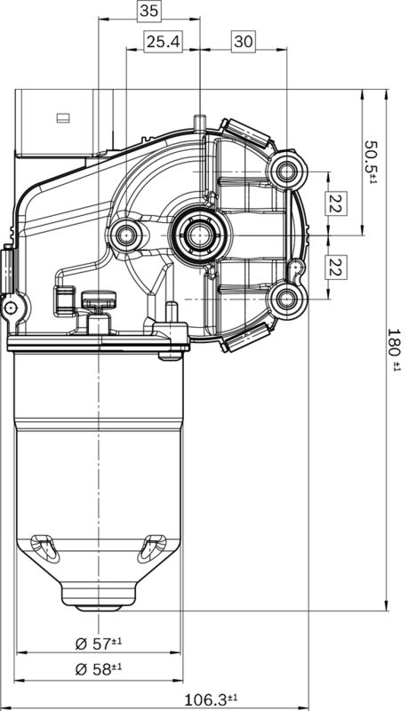BOSCH 0 390 243 610 Wiper Motor