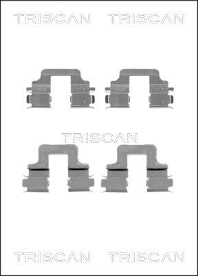 TRISCAN tartozékkészlet, tárcsafékbetét 8105 101652