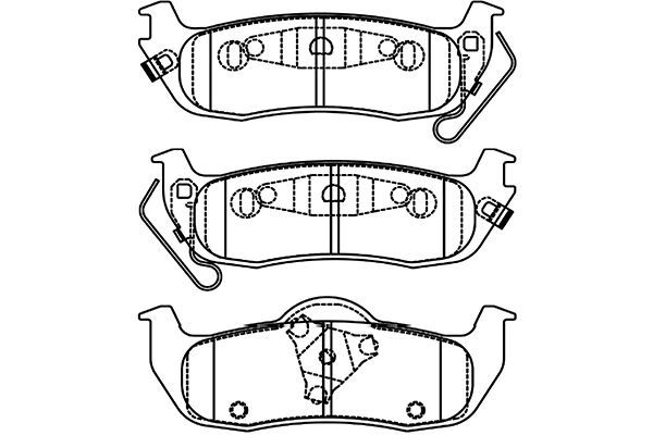 Kavo Parts Stabdžių trinkelių rinkinys, diskinis stabdys