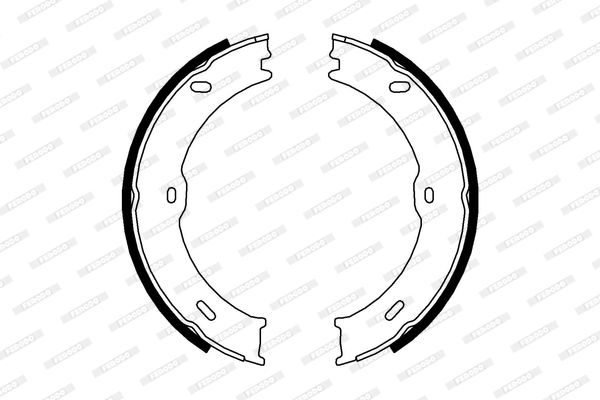 FERODO FSB4001 Brake Shoe Set, parking brake