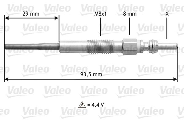 VALEO Gloeibougie 345206