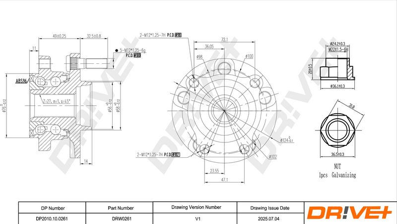Juego de cojinete de rueda