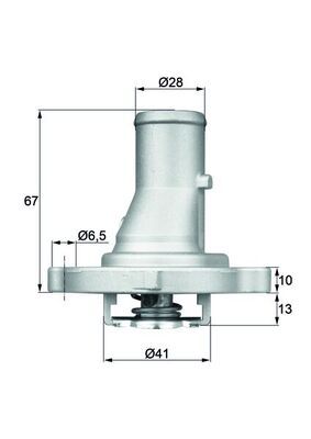 MAHLE termosztát, hűtőfolyadék TI 68 87D