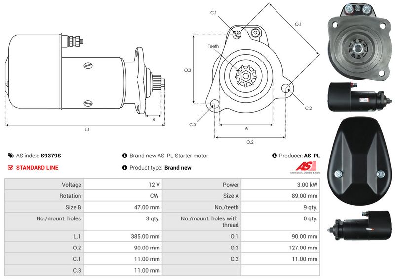 AS-PL S9379S Starter