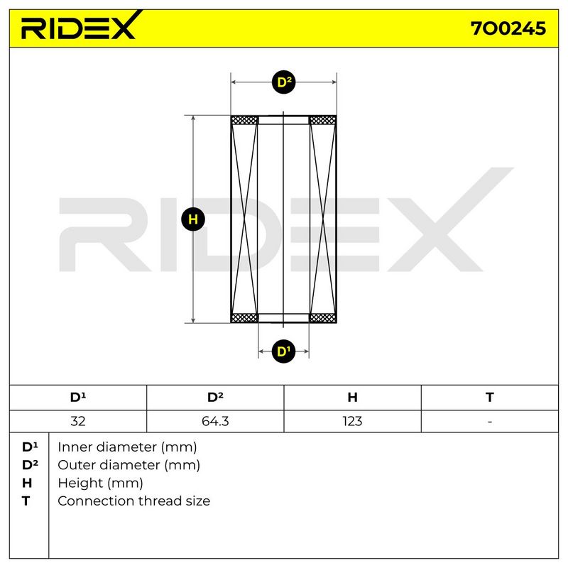маслен филтър RIDEX
