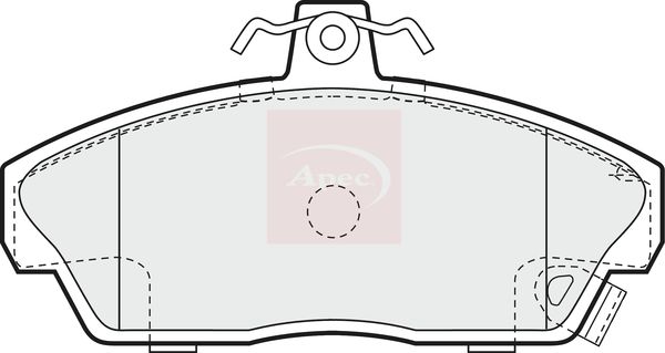 APEC Brake Pad Set, disc brake PAD1185