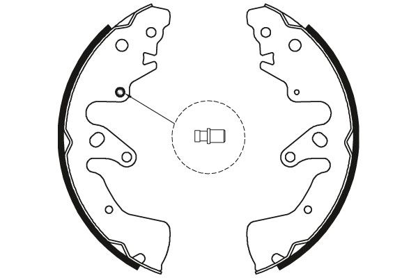 Комплект гальмівних колодок, Trw GS8801
