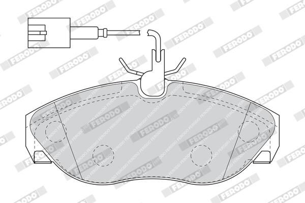 FERODO Plaquettes de frein à disque FVR1396