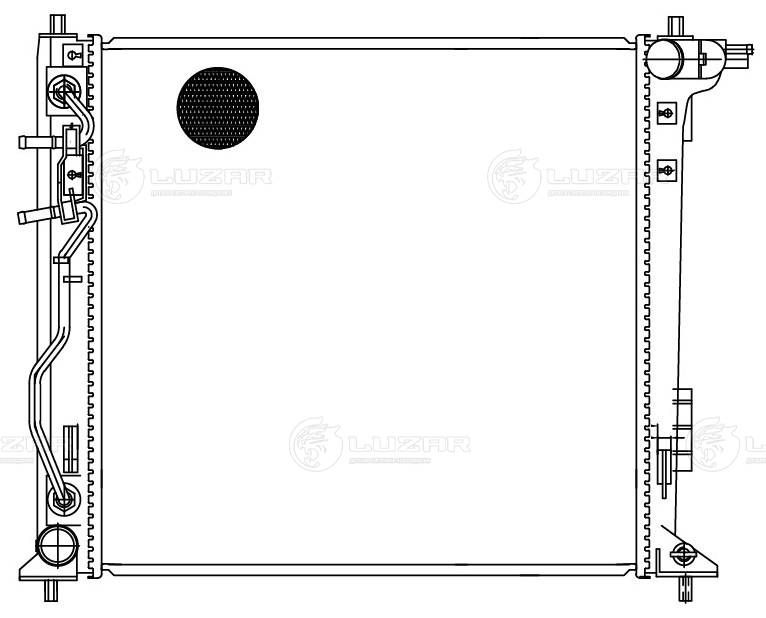 Радіатор, система охолодження двигуна, Luzar LRC081D7