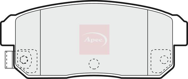APEC Brake Pad Set, disc brake PAD1369