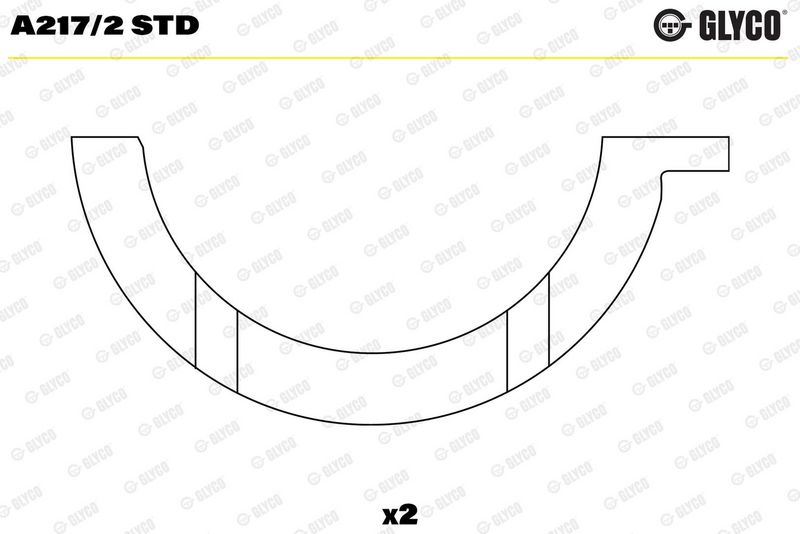 Rondelle+d'écartement+vilebrequin GLYCO A217/2 STD