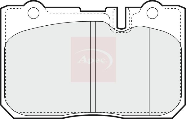 APEC Brake Pad Set, disc brake PAD1049