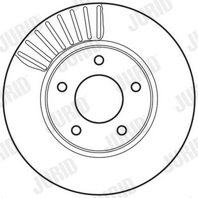 Гальмівний диск, Jurid 562675JC