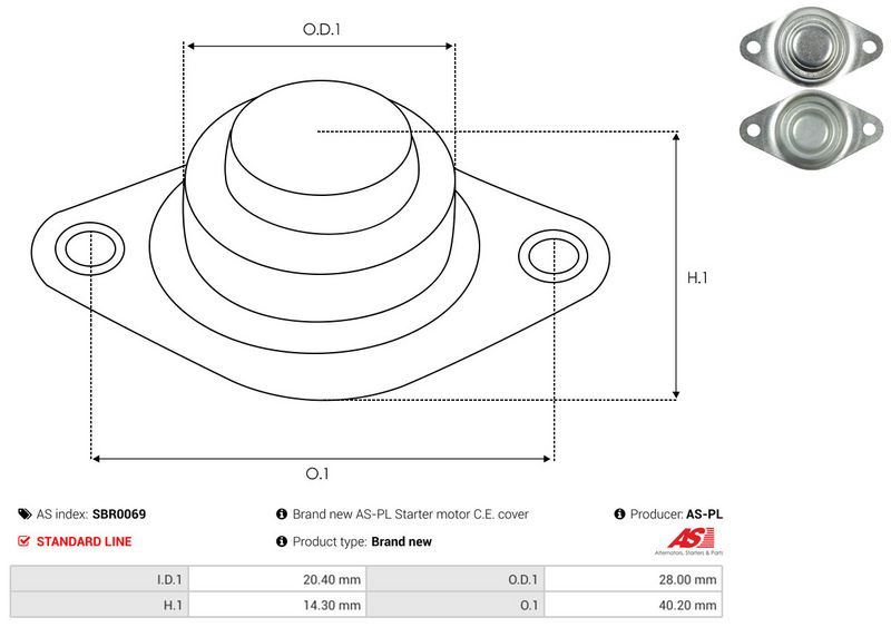 AS-PL SBR0069 Starter Lid, carburettor