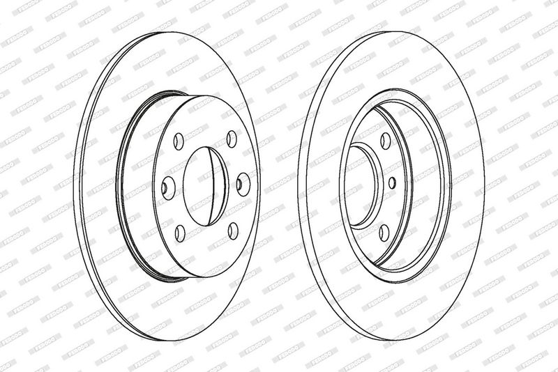 FERODO Disque de frein DDF070