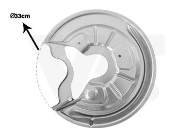 Відбивач, гальмівний диск, Van Wezel 7622373