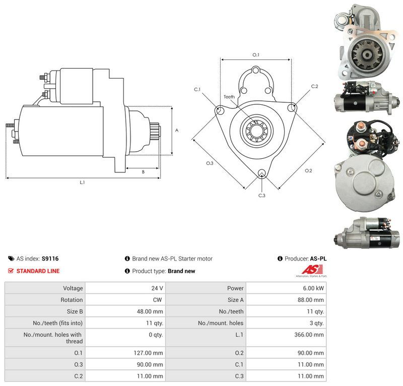 AS-PL S9116 Starter