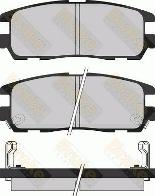 Brake Engineering Brake Pad Set, disc brake PA1031