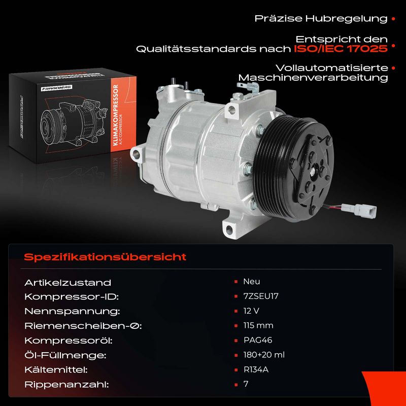 Frankberg 5481FB0001380 Compressor, air conditioning