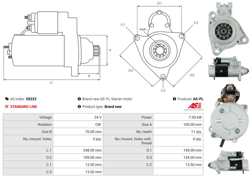 AS-PL S5222 Starter