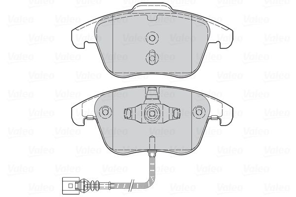 Комплект гальмівних накладок, дискове гальмо, Valeo 302261