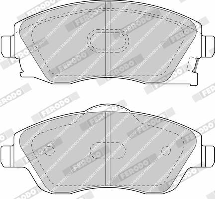 FERODO Plaquettes de frein à disque FDB1424
