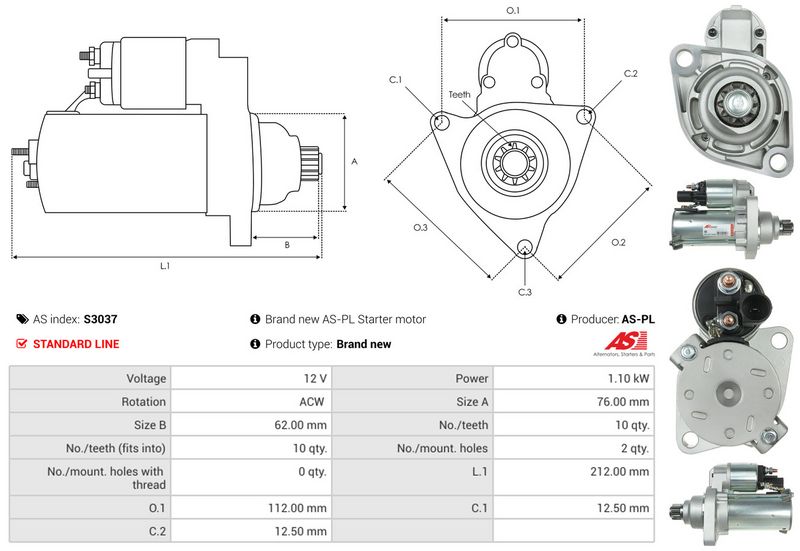 AS-PL S3037 Starter
