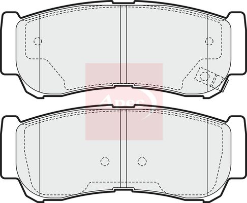 APEC Brake Pad Set, disc brake PAD1568