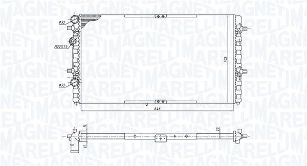 MAGNETI MARELLI радіатор SEAT IBIZA II -02