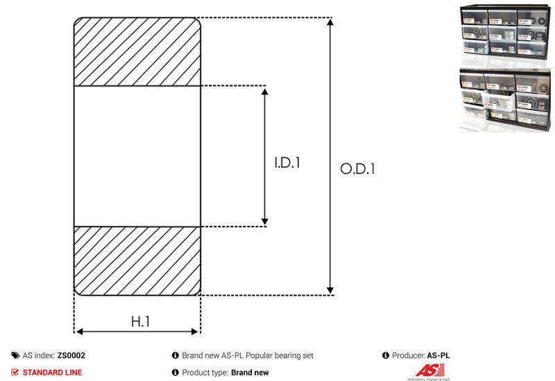 AS-PL ZS0002 Bearing