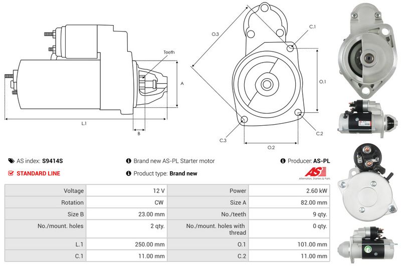 AS-PL S9414S Starter