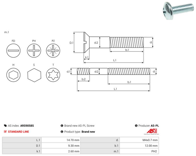 AS-PL ARS9058S Repair Set, alternator