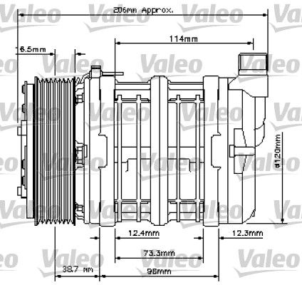 Συμπιεστής, συστ. κλιματισμού  NEW ORIGINAL PART